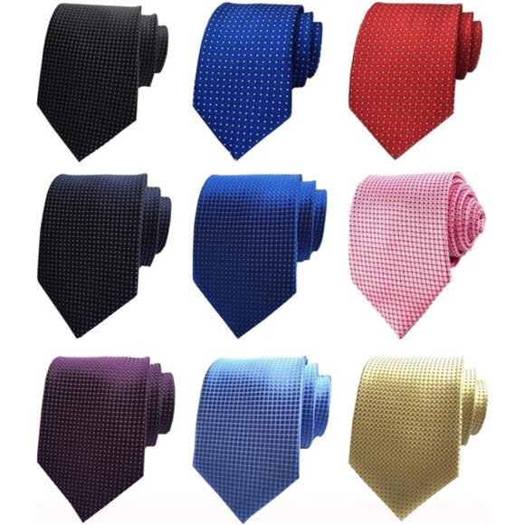 Men's Necktie Classic Silk Tie Woven Jacquard Neck Ties - Picture 3 of 8
